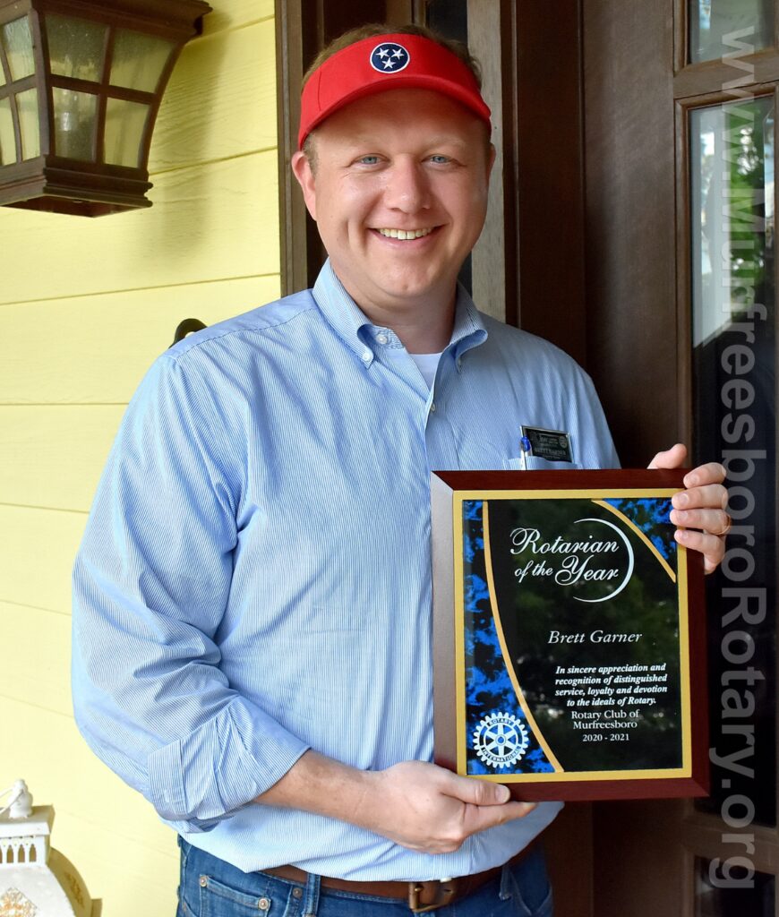 Brett Garner, Rotarian of the Year